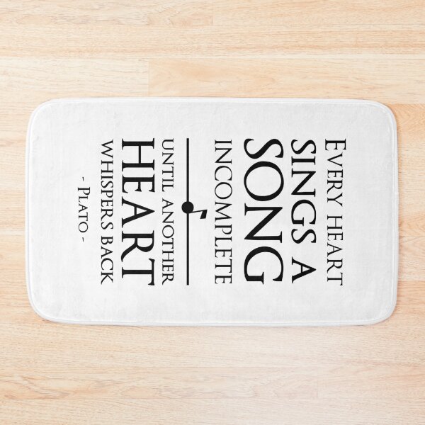 Item preview, Plato Quote Every Heart Sings A Song Incomplete designed and sold by KrisSidDesigns.