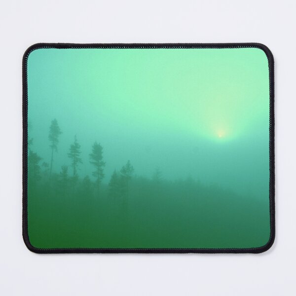 Item preview, Foggy Forest Hill Gradient | Green/Turquoise designed and sold by rossisco.