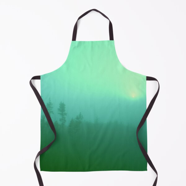Item preview, Foggy Forest Hill Gradient | Green/Turquoise designed and sold by rossisco.