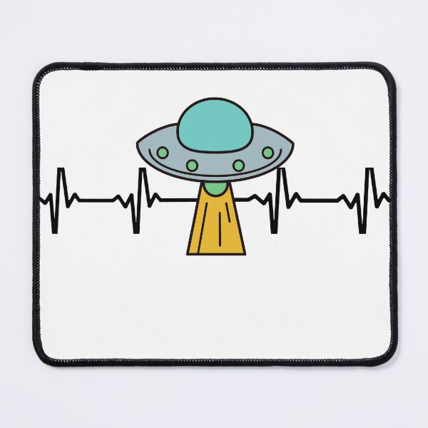 Item preview, I love UFOs heartbeat designed and sold by just-doing-it.