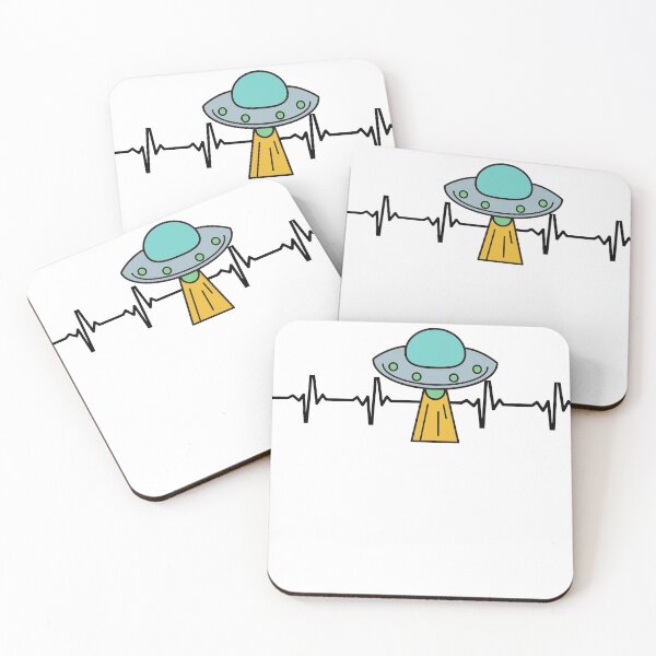 Item preview, I love UFOs heartbeat designed and sold by just-doing-it.