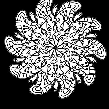 Color-In Mandala - coloring book images, Mandala Mindfulness, colouring  book Sticker for Sale by 10pmCreations