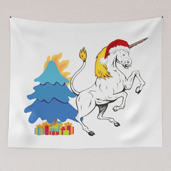 Item preview, Christmas Evil Unicorn designed and sold by BunnyPanda0120.
