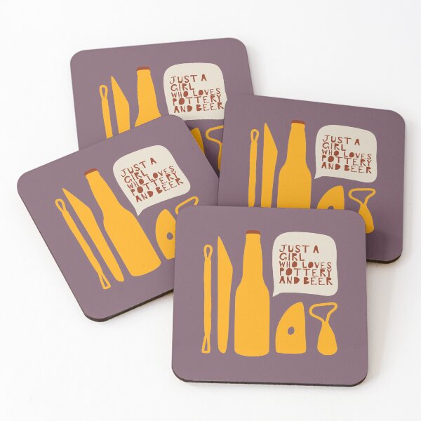 Item preview, Just a girl who loves pottery and beer designed and sold by Teequeque.