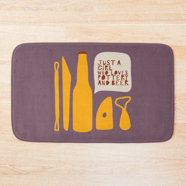 Item preview, Just a girl who loves pottery and beer designed and sold by Teequeque.
