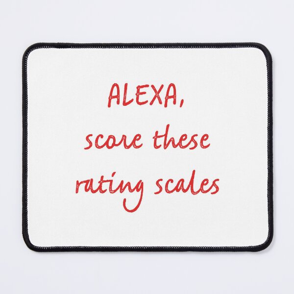 Item preview, Alexa score these rating scales designed and sold by firegalaxy.