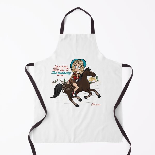 Item preview, "On a quest" cowgirl pin up (with quote) designed and sold by Thepinmeuptoons.