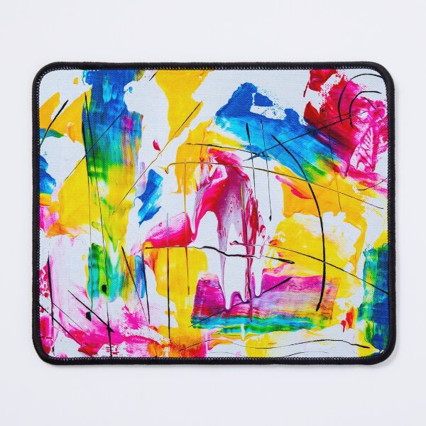 Item preview, Mixed Bright Colors Modern Paint Art Picture designed and sold by BerryCats.