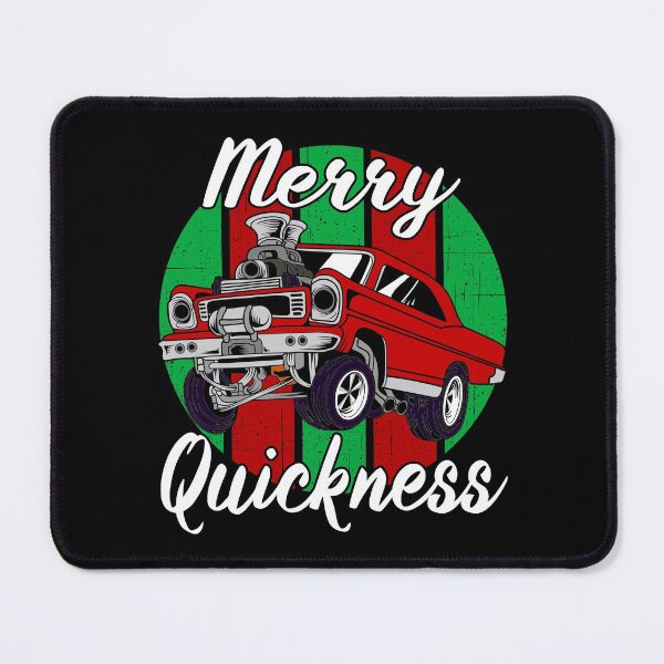 Item preview, Merry Quickness Funny Christmas Vintage Hotrod Muscle Car designed and sold by CharJens.