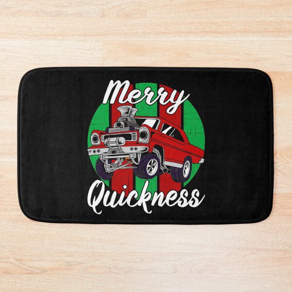 Item preview, Merry Quickness Funny Christmas Vintage Hotrod Muscle Car designed and sold by CharJens.