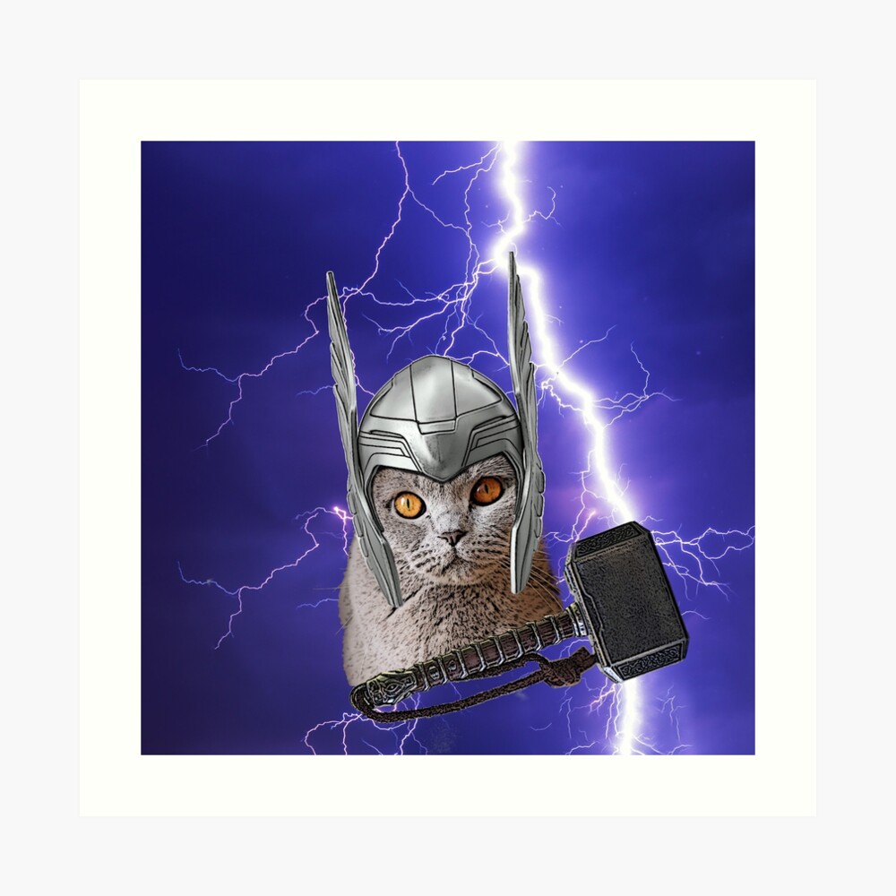 Thor Norse God of Thunder Poster for Sale by EddiesThreads