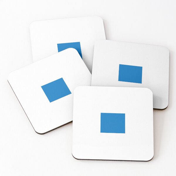 Item preview, blue square designed and sold by Broken Antler Designs .