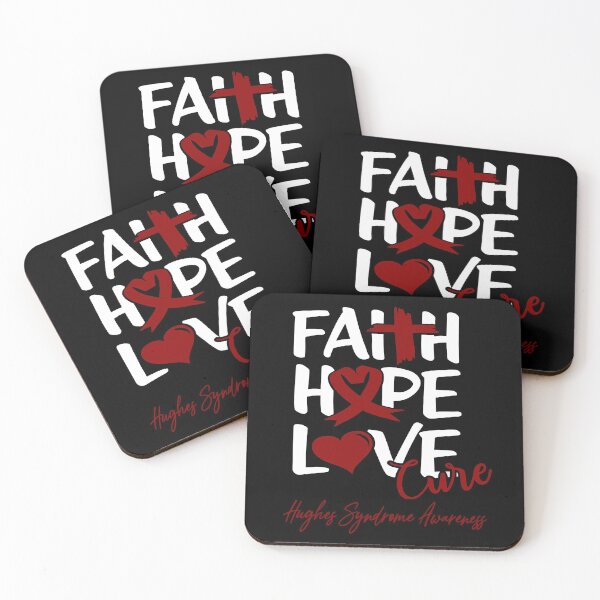 Item preview, Faith Hope Love Cure Hughes Syndrome Awareness designed and sold by Grooffos.