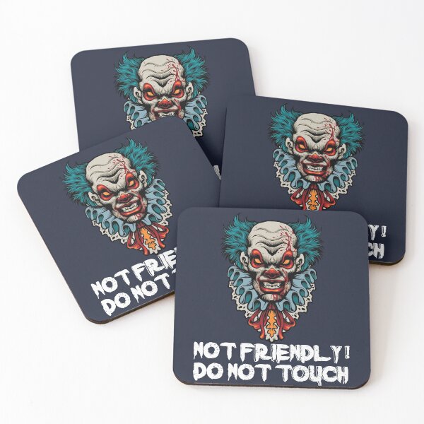 Item preview, Not Friendly Do Not Touch - Social Distancing Scary Clown Design Gift Idea For Halloween designed and sold by Prince - Bestseller ★★★★★.
