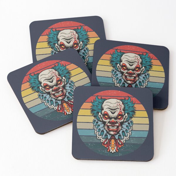 Item preview, Not Friendly Do Not Touch - Social Distancing Retro Vintage Sunset Scary Clown Design Gift Idea For Halloween designed and sold by Prince - Bestseller ★★★★★.