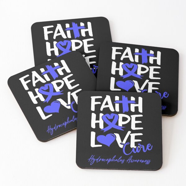Item preview, Faith Hope Love Cure Hydrocephalus Awareness designed and sold by Grooffos.