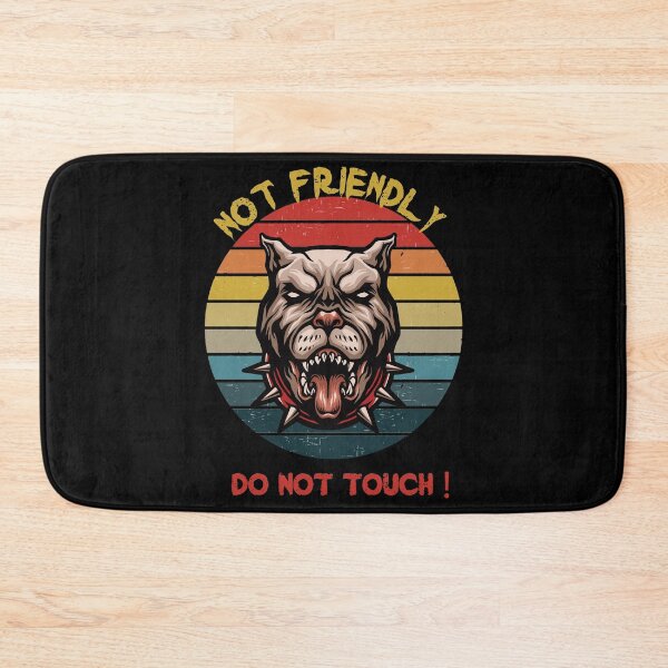 Item preview, Retro Vintage Sunset Not Friendly Do Not Touch - Funny Social Distancing Dog Design Gift Idea For Halloween designed and sold by Prince - Bestseller ★★★★★.