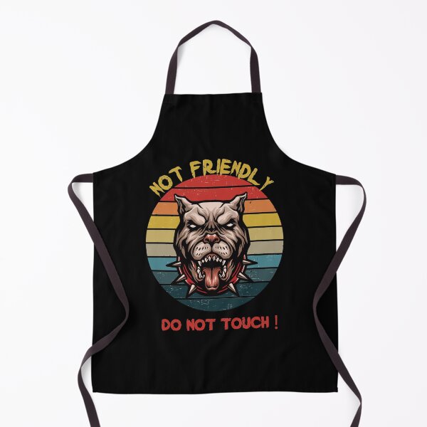 Item preview, Retro Vintage Sunset Not Friendly Do Not Touch - Funny Social Distancing Dog Design Gift Idea For Halloween designed and sold by Prince - Bestseller ★★★★★.