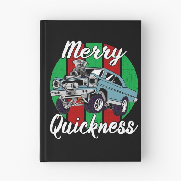 Item preview, Merry Quickness Funny Christmas Vintage Hotrod Muscle Car designed and sold by CharJens.