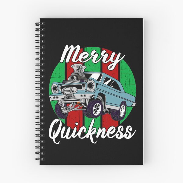 Item preview, Merry Quickness Funny Christmas Vintage Hotrod Muscle Car designed and sold by CharJens.