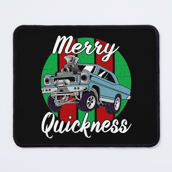 Item preview, Merry Quickness Funny Christmas Vintage Hotrod Muscle Car designed and sold by CharJens.