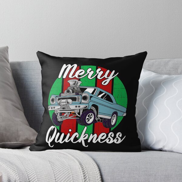 Item preview, Merry Quickness Funny Christmas Vintage Hotrod Muscle Car designed and sold by CharJens.