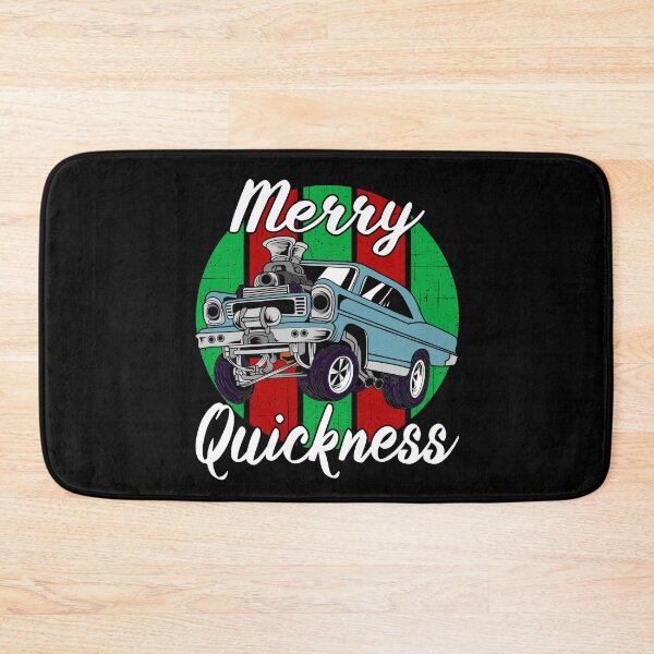 Item preview, Merry Quickness Funny Christmas Vintage Hotrod Muscle Car designed and sold by CharJens.