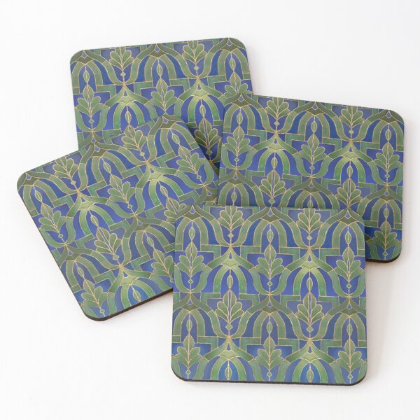 Item preview, Architectural Botanical blue, green designed and sold by LisetteBaron.
