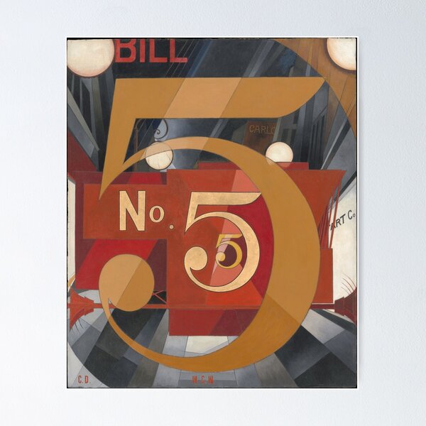 Item preview, I Saw the Figure 5 in Gold 1928 by Charles Demuth designed and sold by DesignbyOros.