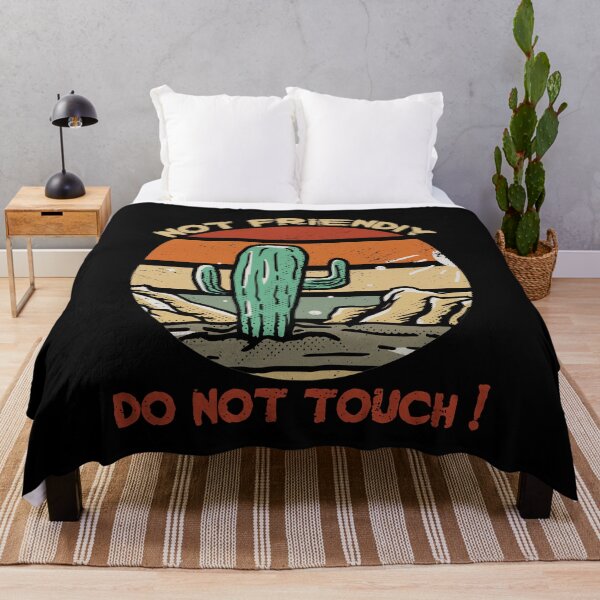 Item preview, Not Friendly Do Not Touch - Funny Social Distancing Retro Vintage Subset Cactus Design Gift Idea designed and sold by Prince - Bestseller ★★★★★.