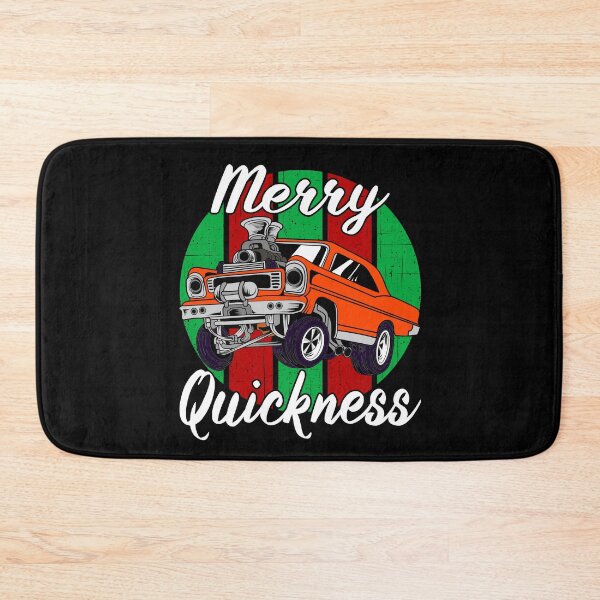 Item preview, Merry Quickness Funny Christmas Vintage Hotrod Muscle Car designed and sold by CharJens.