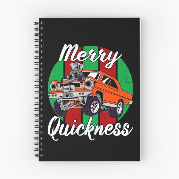 Item preview, Merry Quickness Funny Christmas Vintage Hotrod Muscle Car designed and sold by CharJens.