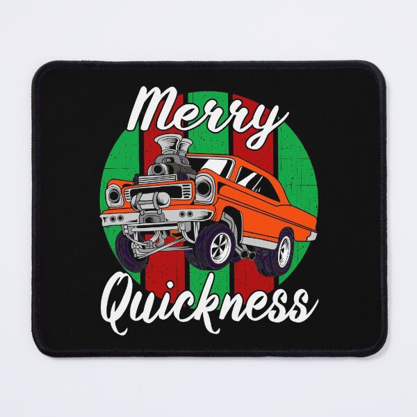 Item preview, Merry Quickness Funny Christmas Vintage Hotrod Muscle Car designed and sold by CharJens.