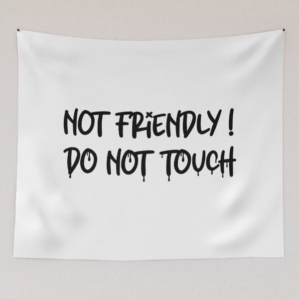 Item preview, Not Friendly Do Not Touch - Funny Social Distancing Dog Design Gift Idea designed and sold by Prince - Bestseller ★★★★★.