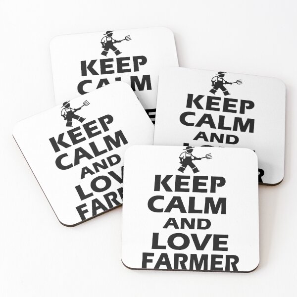 Artikelvorschau, keep Calm Love Farming I am Farmer Gift Premium Apparel Funny Holiday Xmas entworfen und verkauft von DesignByHeartUK.