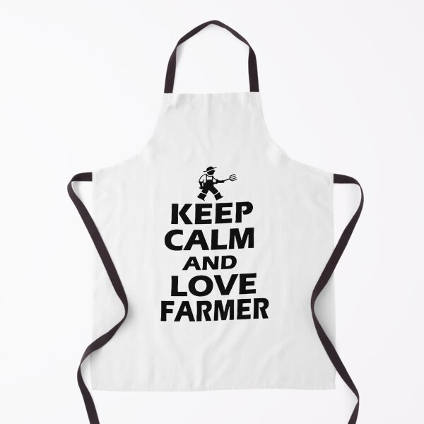 Item preview, keep Calm Love Farming I am Farmer Gift Premium Apparel Funny Holiday Xmas designed and sold by DesignByHeartUK.