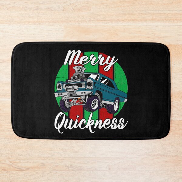 Item preview, Merry Quickness Funny Christmas Vintage Hotrod Muscle Car designed and sold by CharJens.