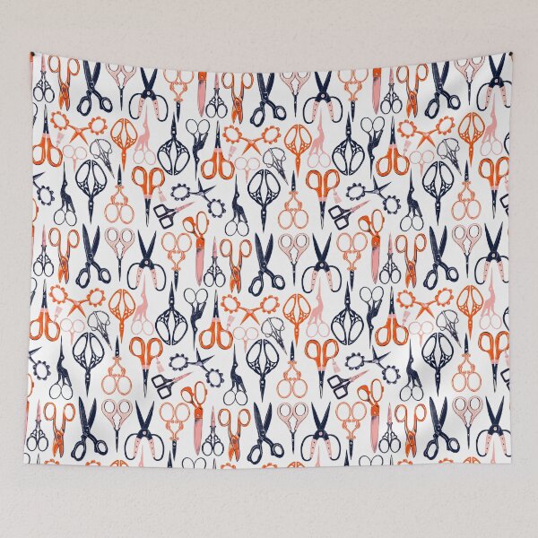Item preview, Scissors retro pattern designed and sold by Papergrape.