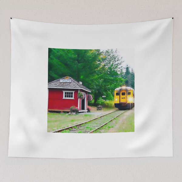 Item preview, Train At Cowichan Station designed and sold by Daphne Berrow-Eze.