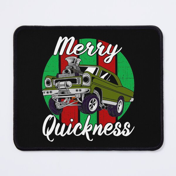 Item preview, Merry Quickness Funny Christmas Vintage Hotrod Muscle Car designed and sold by CharJens.