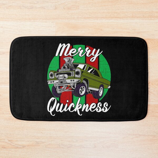 Item preview, Merry Quickness Funny Christmas Vintage Hotrod Muscle Car designed and sold by CharJens.