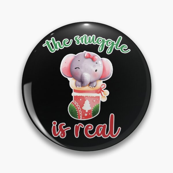 Item preview, The snuggle is real, Baby Elephant, Christmas designed and sold by stickmeok.