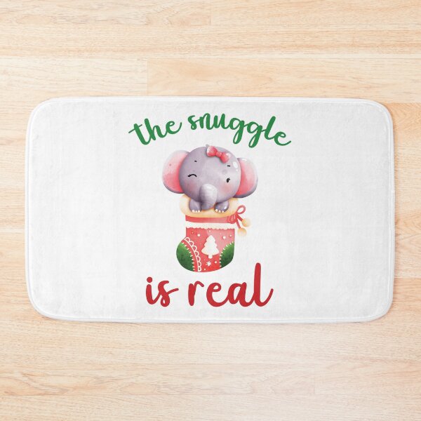 Item preview, The snuggle is real, Baby Elephant, Christmas designed and sold by stickmeok.