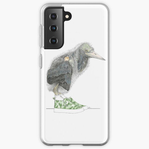 Juvenile Green Heron in Camo Sneakers Samsung Galaxy Soft Case