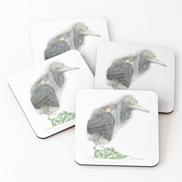 Item preview, Juvenile Green Heron in Camo Sneakers designed and sold by JimsBirds.
