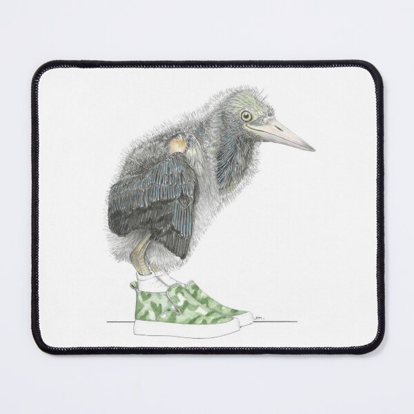 Item preview, Juvenile Green Heron in Camo Sneakers designed and sold by JimsBirds.