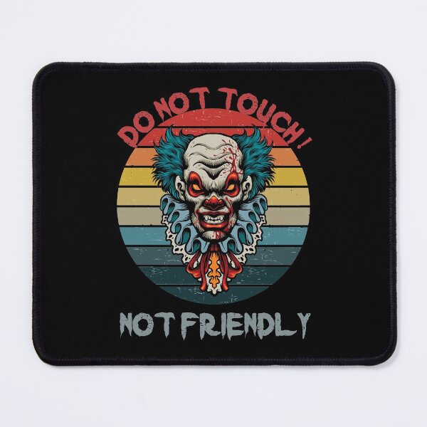Item preview, Not Friendly Do Not Touch - Social Distancing Retro Vintage Sunset Scary Clown Design Gift Idea For Halloween designed and sold by Prince - Bestseller ★★★★★.