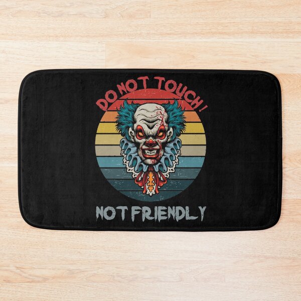 Item preview, Not Friendly Do Not Touch - Social Distancing Retro Vintage Sunset Scary Clown Design Gift Idea For Halloween designed and sold by Prince - Bestseller ★★★★★.