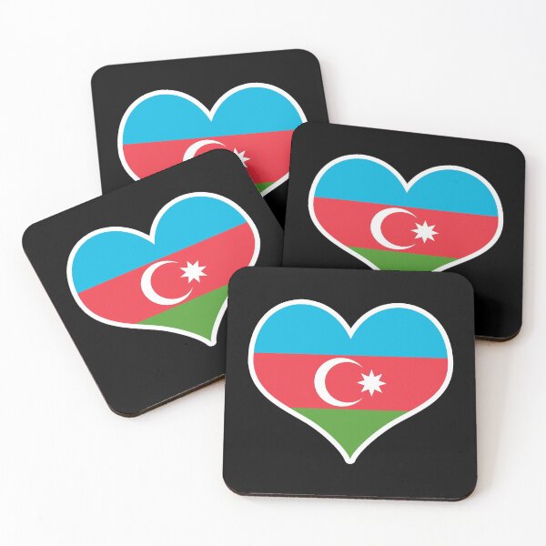 Item preview, Azerbaijan Flag Heart designed and sold by PKHalford.