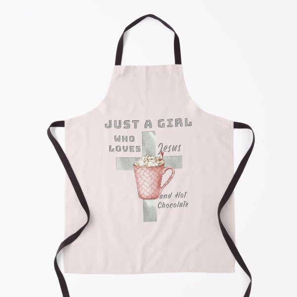 Item preview, Just A Girl Who Loves Jesus and Hot Chocolate designed and sold by TheKingdomAttic.